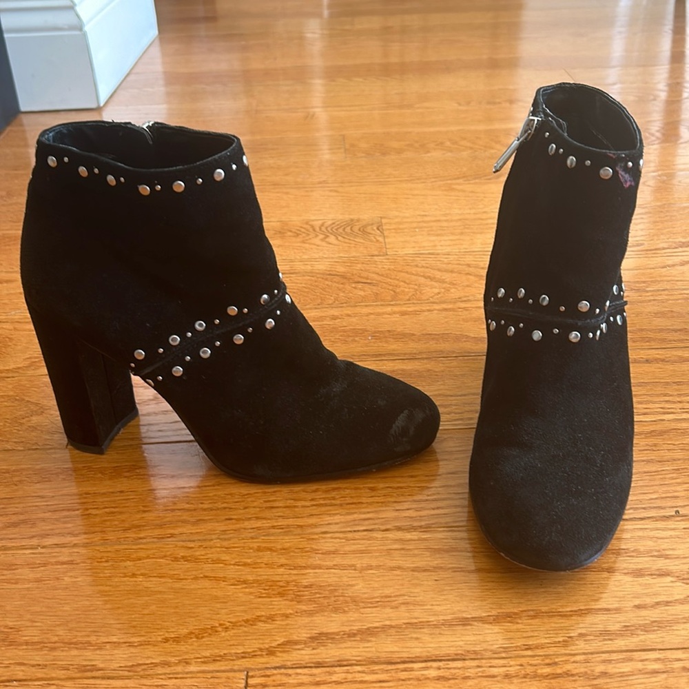 Sam Edelman Black Suede Booties